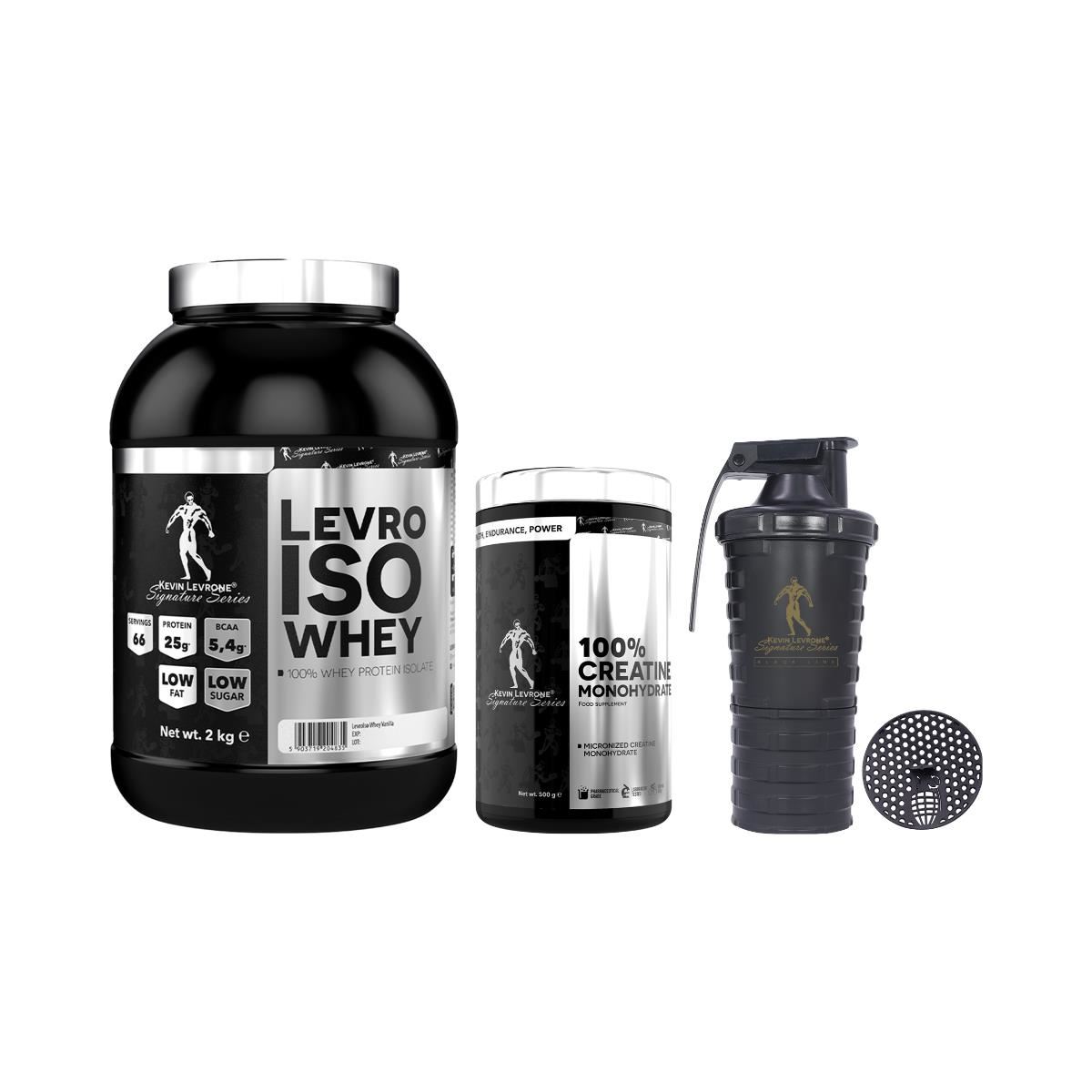 Proteína Aislada LevroIso Whey 2 kg. + Creatina 500 gr.
